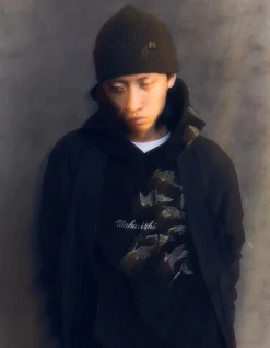 Men Maharishi 4506 Peace Cranes Hooded Sweat