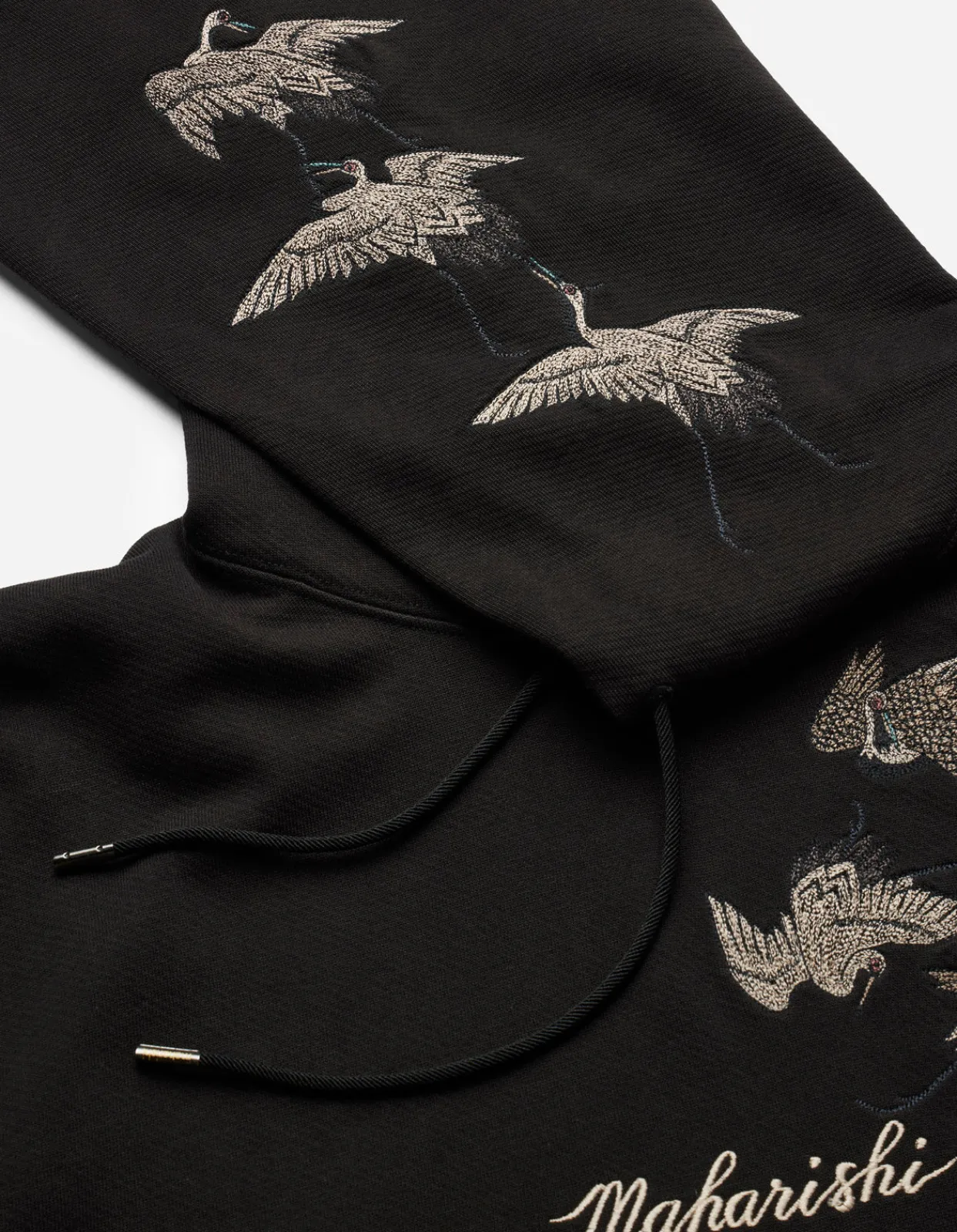 Men Maharishi 4506 Peace Cranes Hooded Sweat