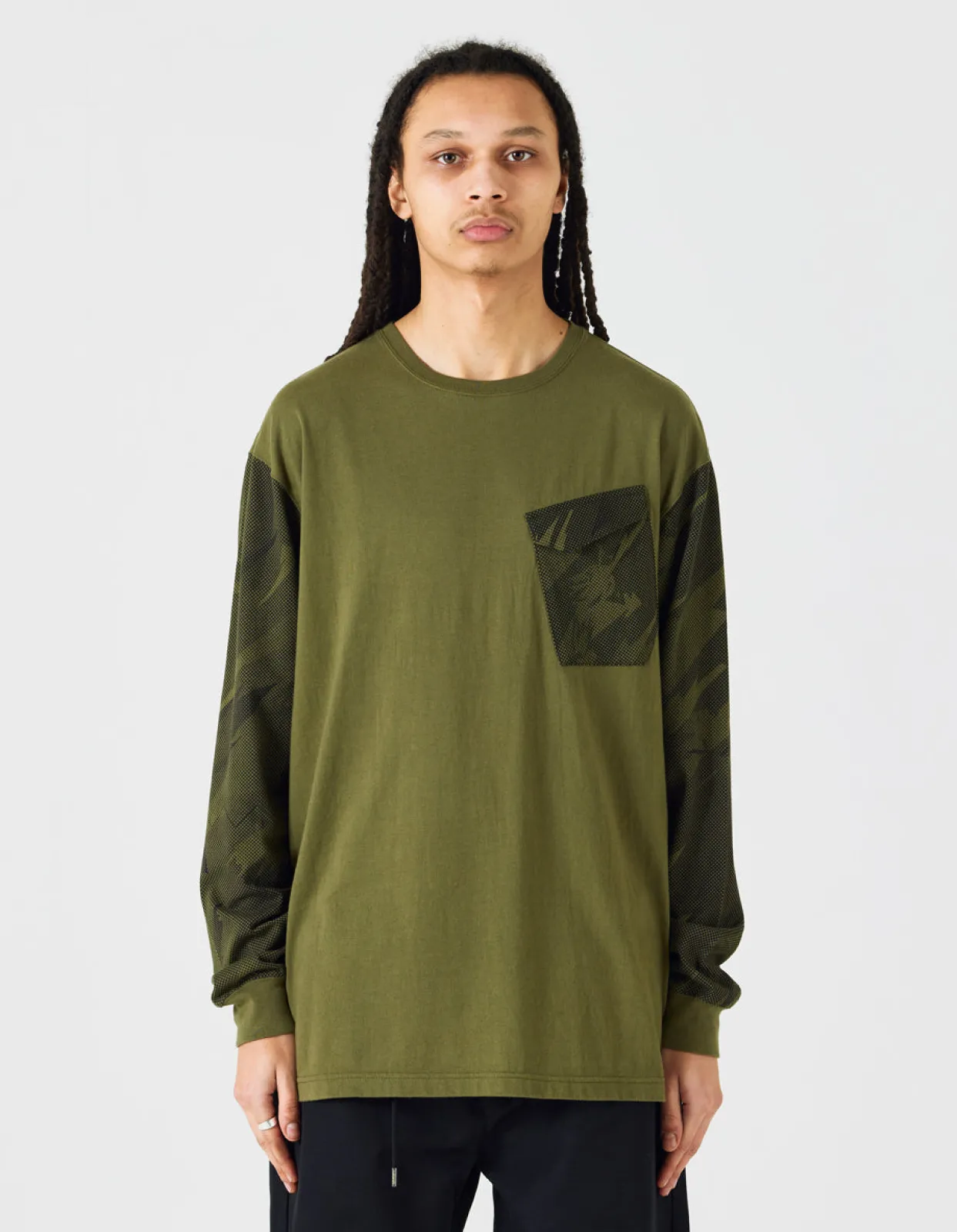 Men Maharishi 4132 Pointillist Camo L/S T-Shirt