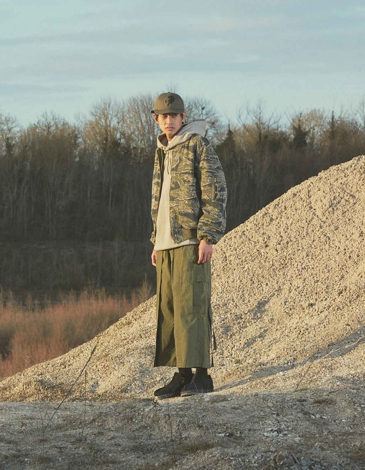 Men Maharishi 4295 Sak Yant Cargo Hakama Pants