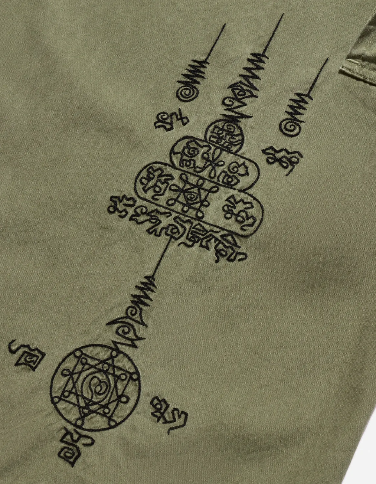Men Maharishi 4295 Sak Yant Cargo Hakama Pants