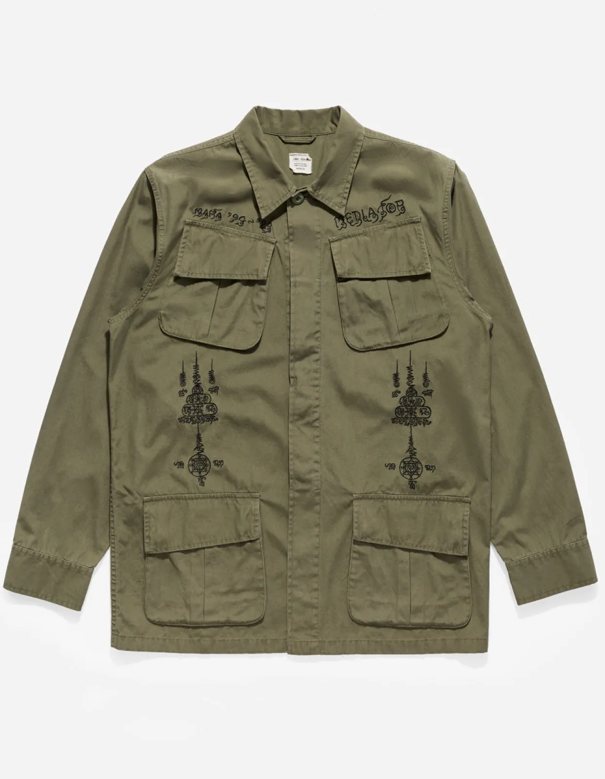 Men Maharishi 4279 Sak Yant Embroidered Jungle Overshirt
