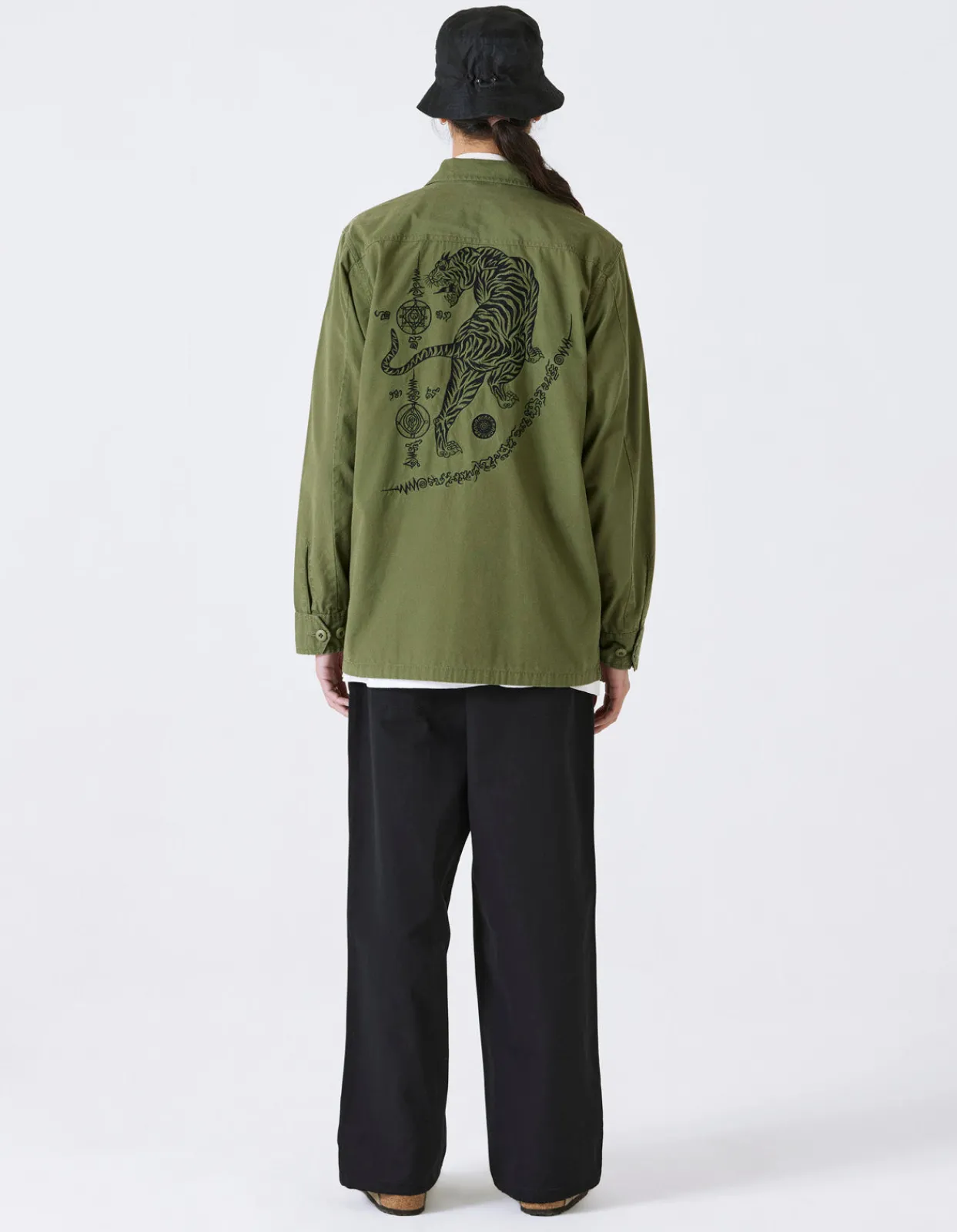 Men Maharishi 4279 Sak Yant Embroidered Jungle Overshirt