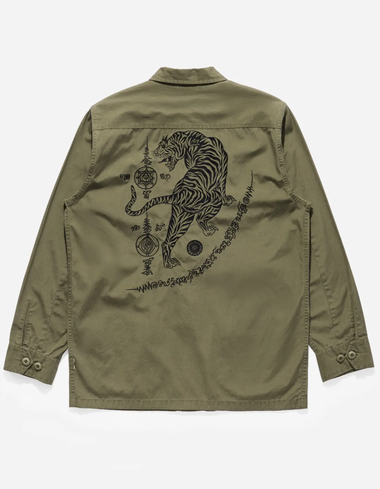 Men Maharishi 4279 Sak Yant Embroidered Jungle Overshirt