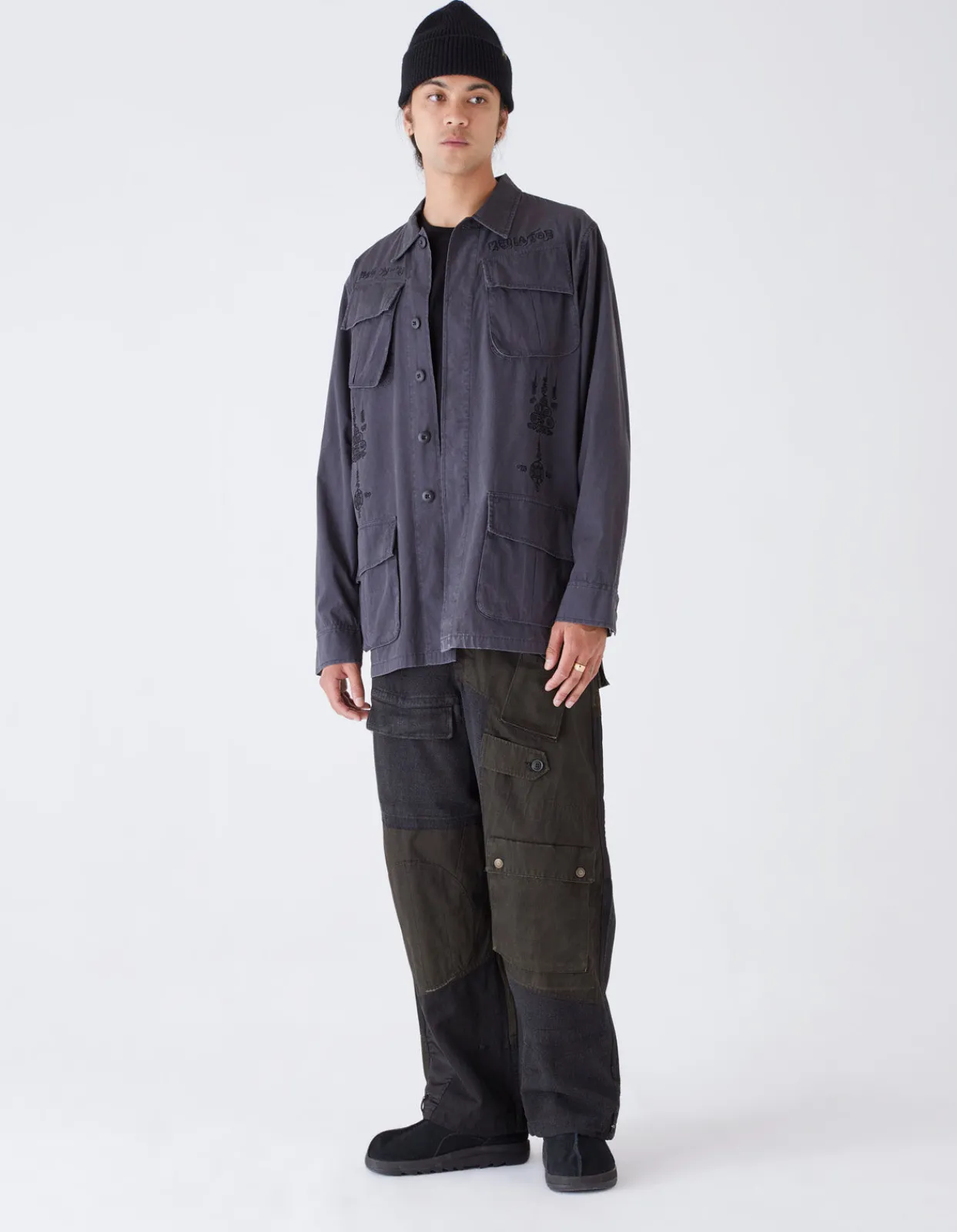 Men Maharishi 4279 Sak Yant Embroidered Jungle Overshirt