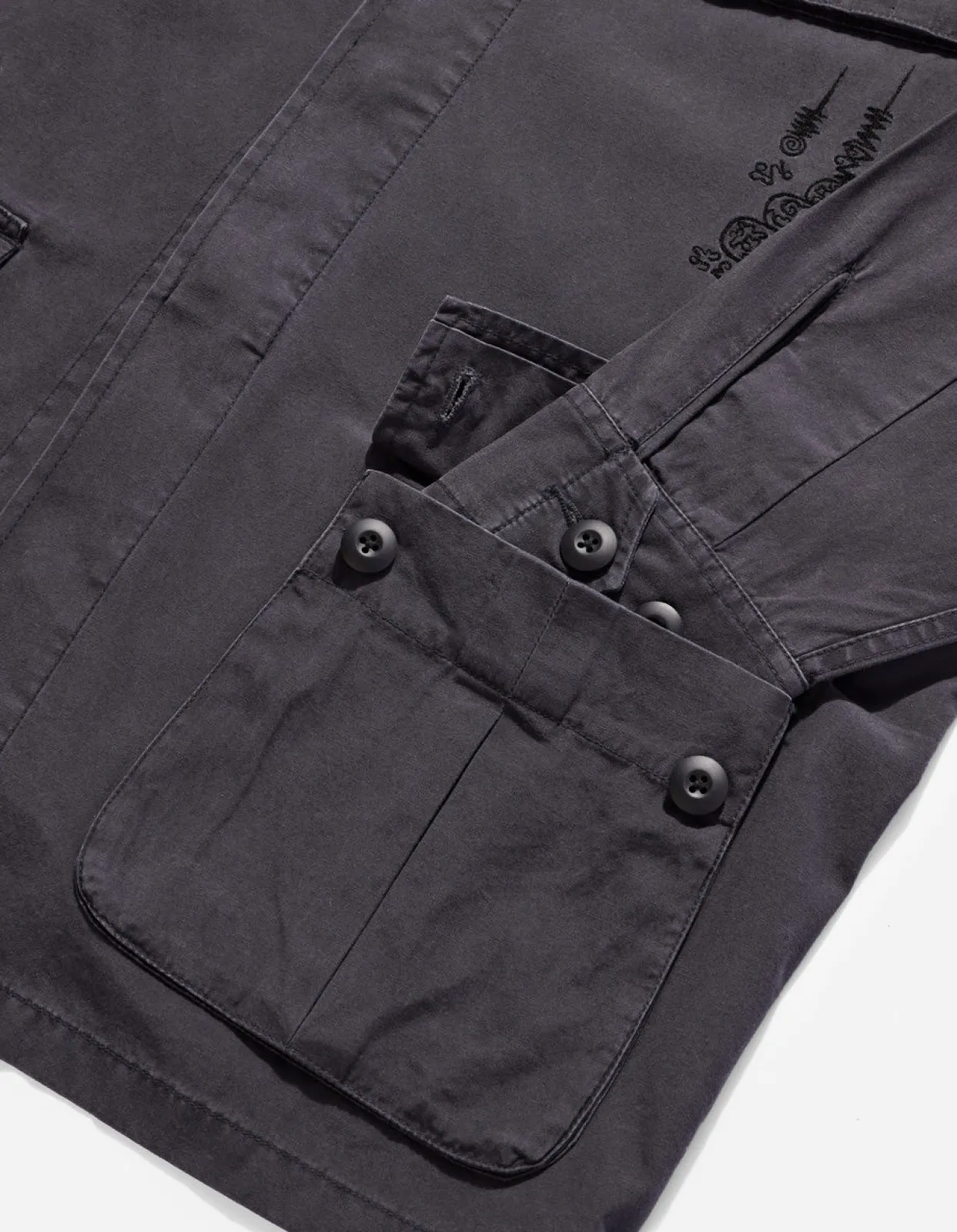 Men Maharishi 4279 Sak Yant Embroidered Jungle Overshirt