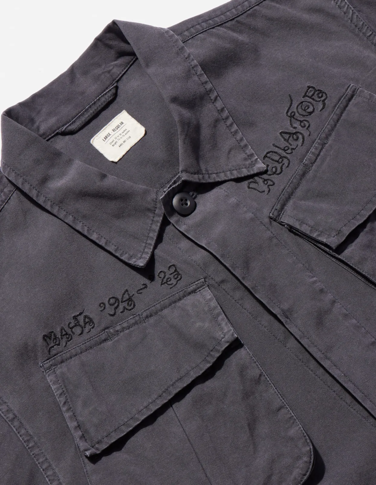 Men Maharishi 4279 Sak Yant Embroidered Jungle Overshirt