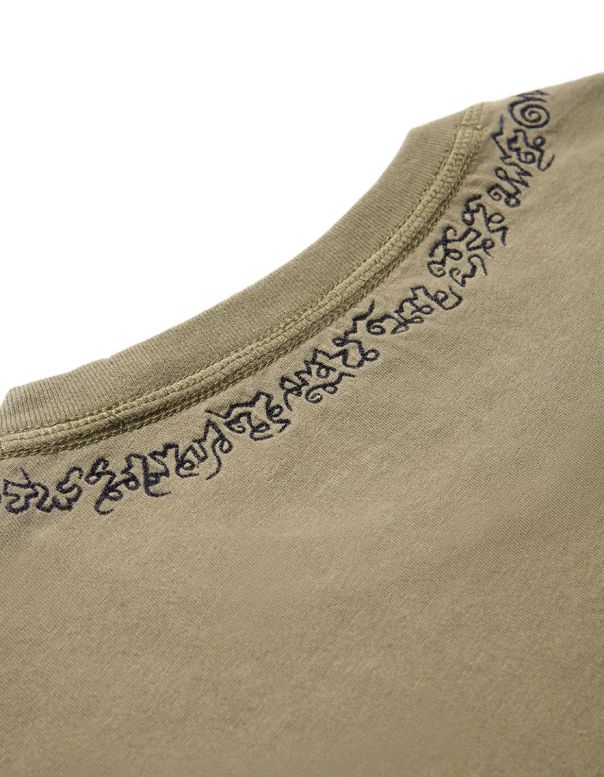 Men Maharishi 4285 Sak Yant Embroidered Organic T-Shirt