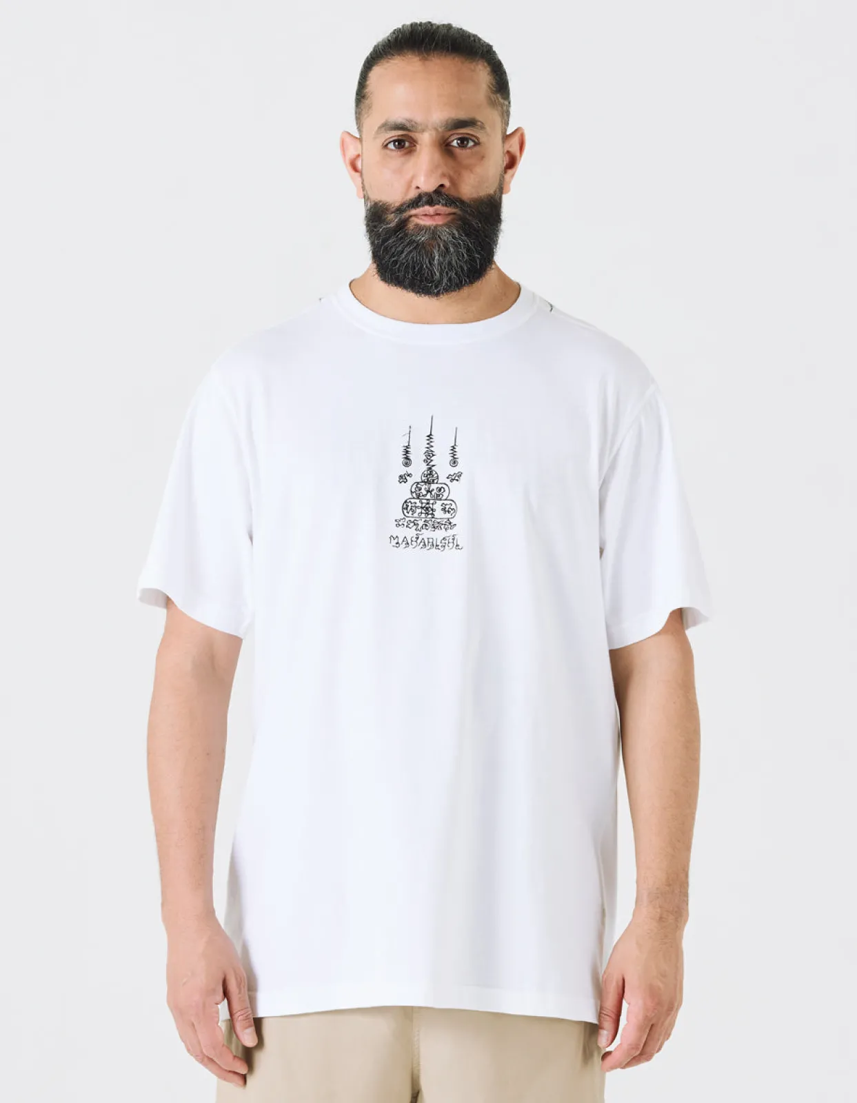 Men Maharishi 4285 Sak Yant Embroidered Organic T-Shirt