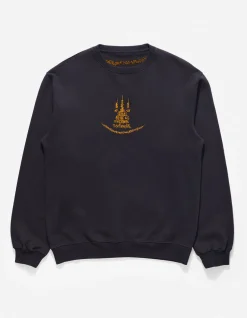 Men Maharishi 4281 Sak Yant Embroidered Organic Crew Sweat