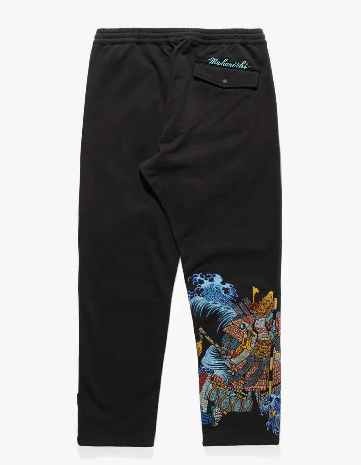 Men Maharishi 4247 Samurai Vs. Dragon Embroidered Sweatpants