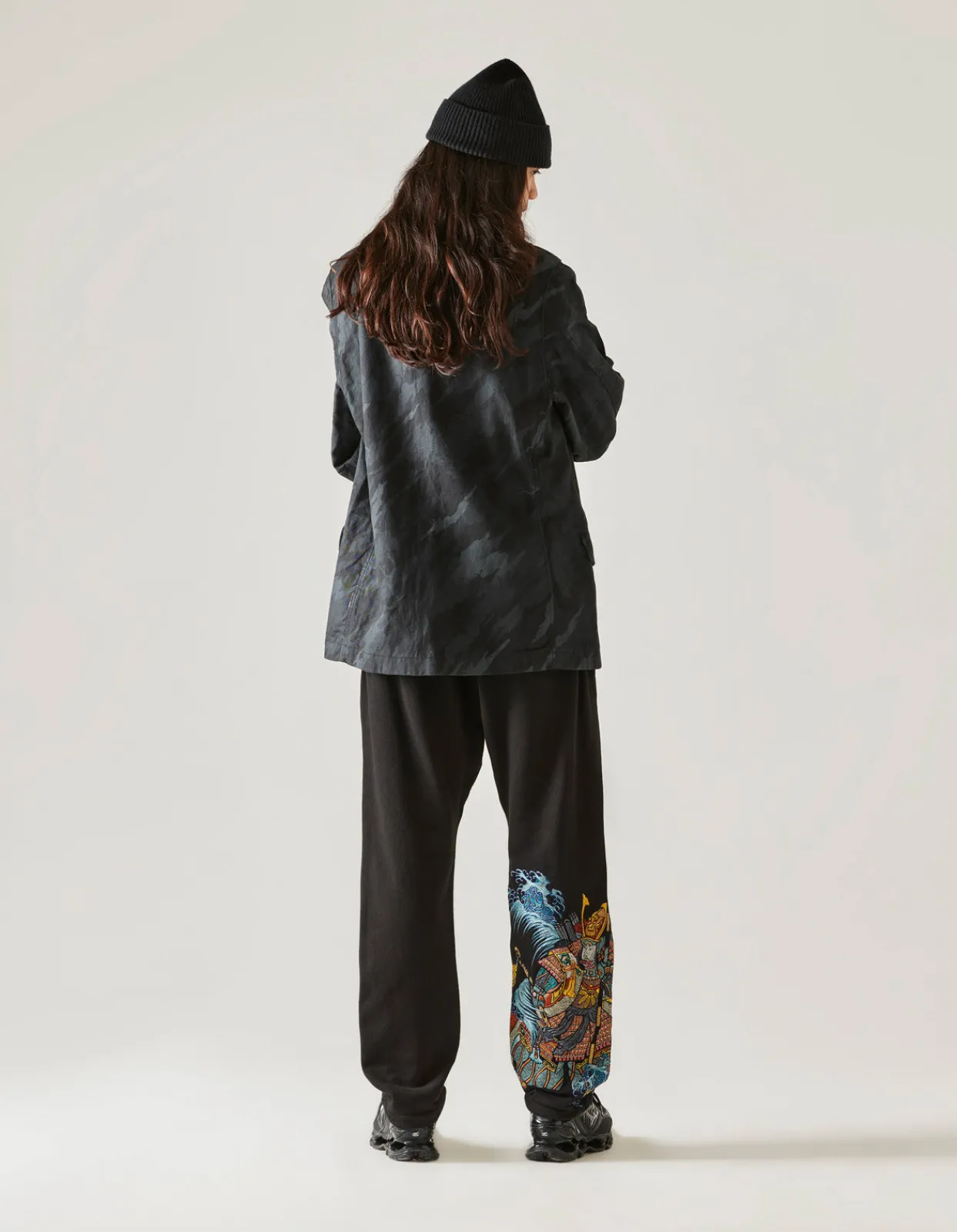 Men Maharishi 4247 Samurai Vs. Dragon Embroidered Sweatpants
