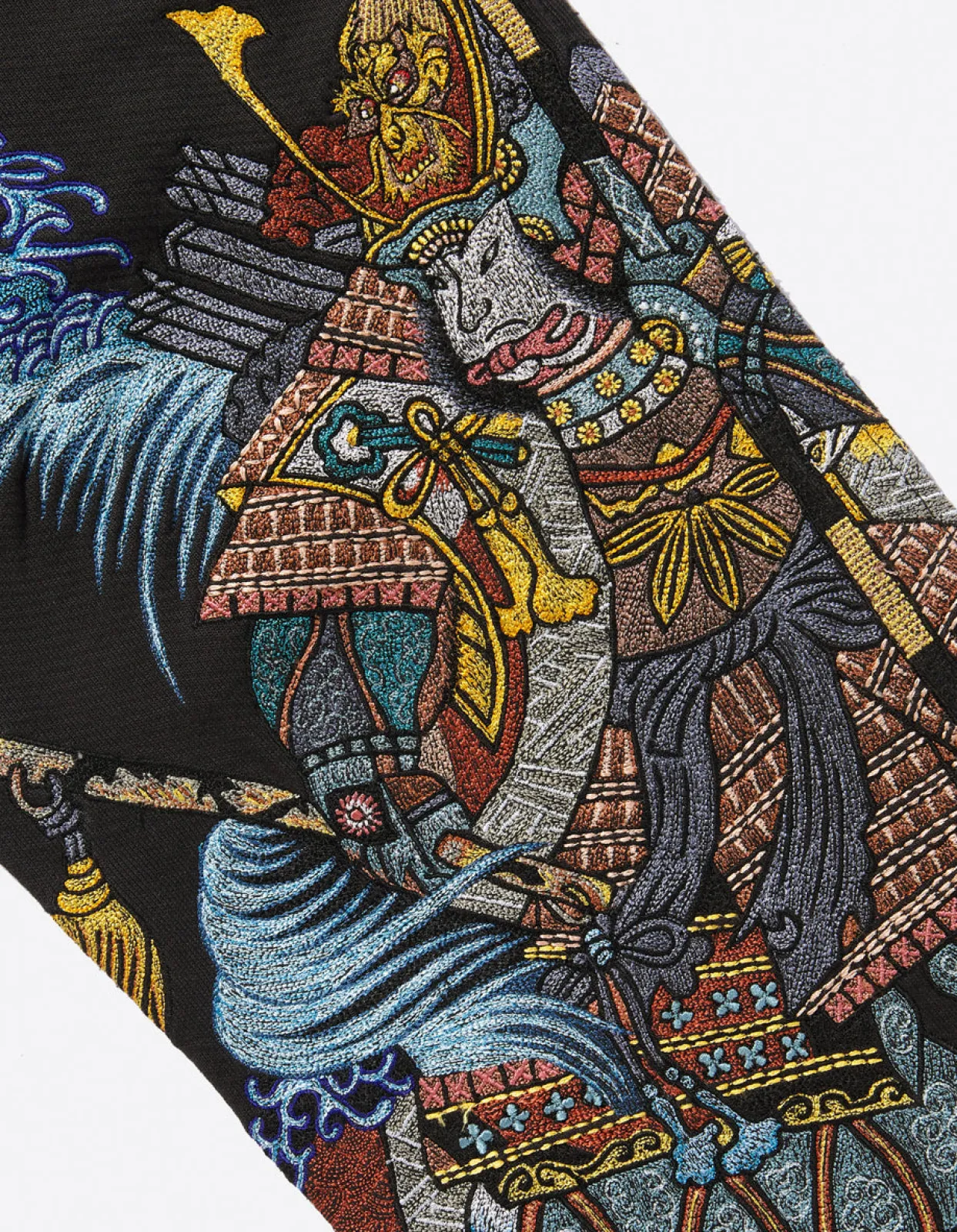 Men Maharishi 4247 Samurai Vs. Dragon Embroidered Sweatpants