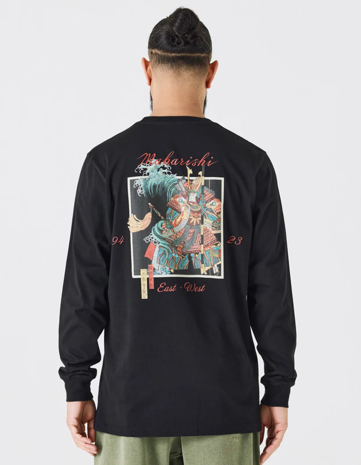 Men Maharishi 1032 Samurai Vs. Dragon L/S T-Shirt