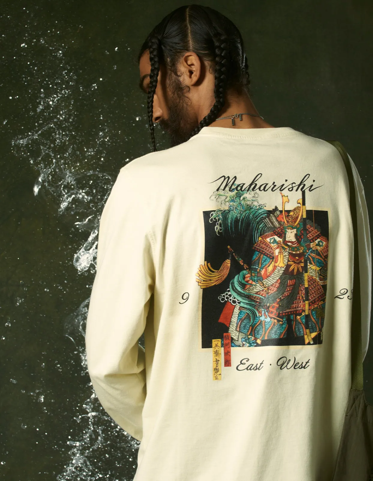 Men Maharishi 1032 Samurai Vs. Dragon L/S T-Shirt
