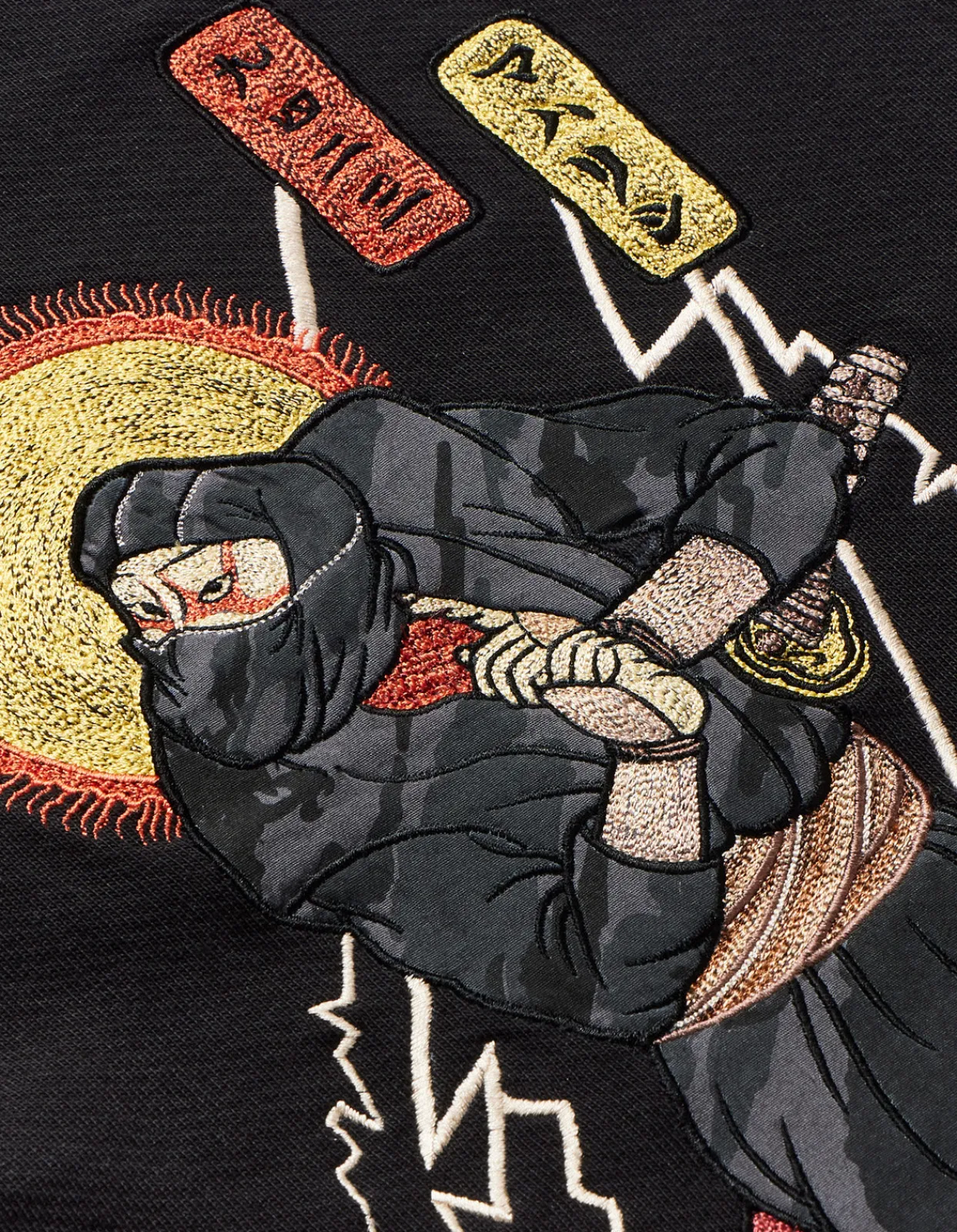 Men Maharishi 4503 Shinobi Embroidered Crew Sweat