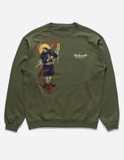 Men Maharishi 4503 Shinobi Embroidered Crew Sweat