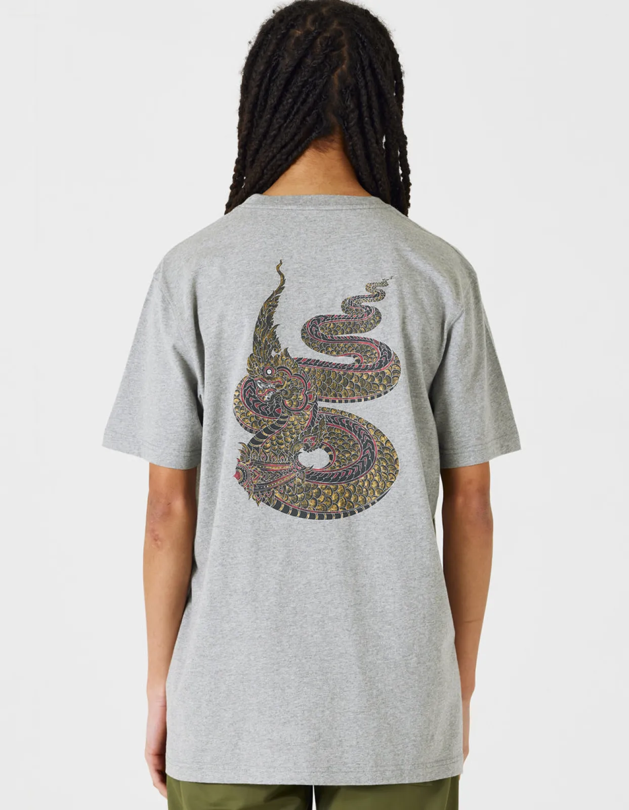 Men Maharishi 1029 Temple Naga Organic T-Shirt