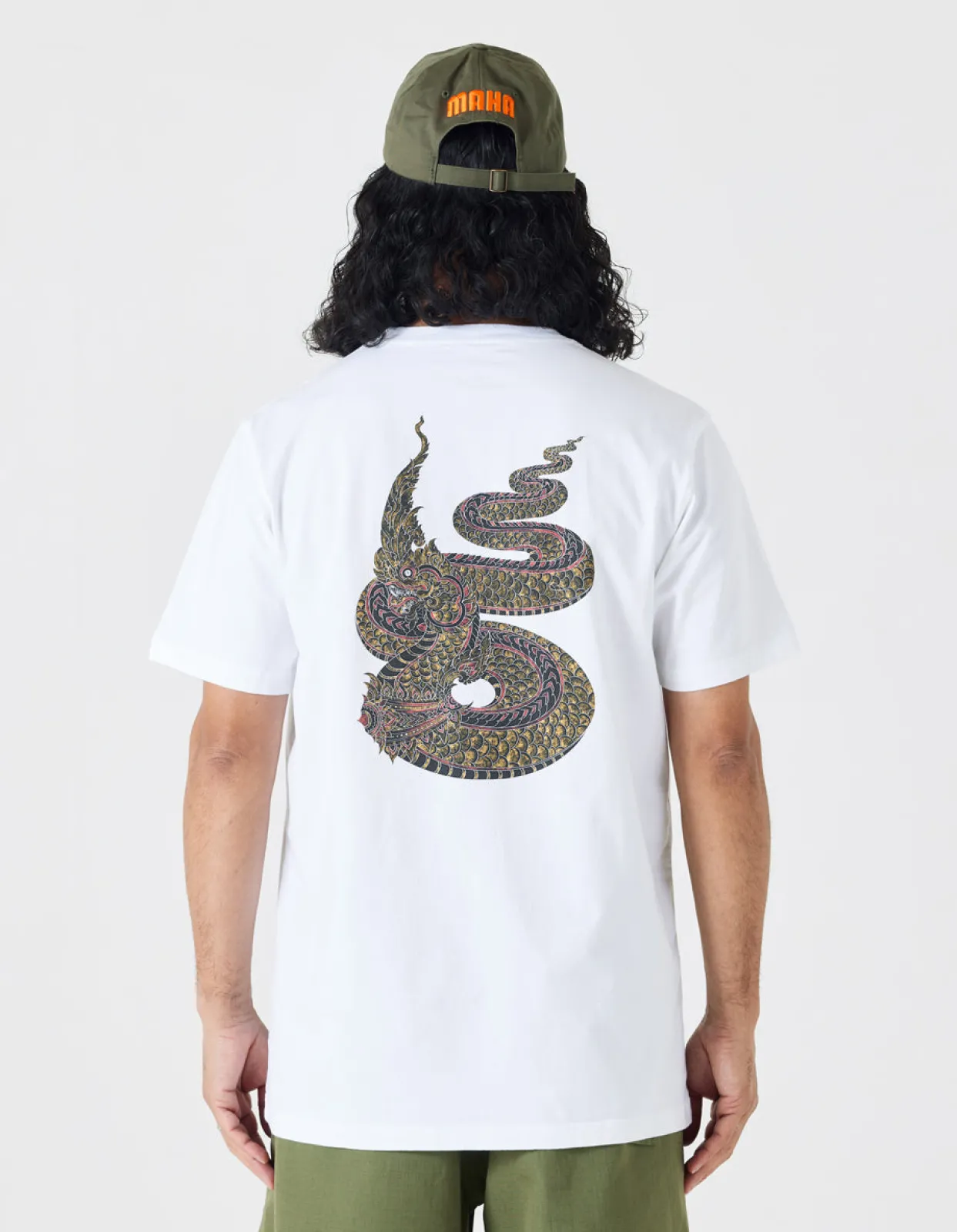 Men Maharishi 1029 Temple Naga Organic T-Shirt