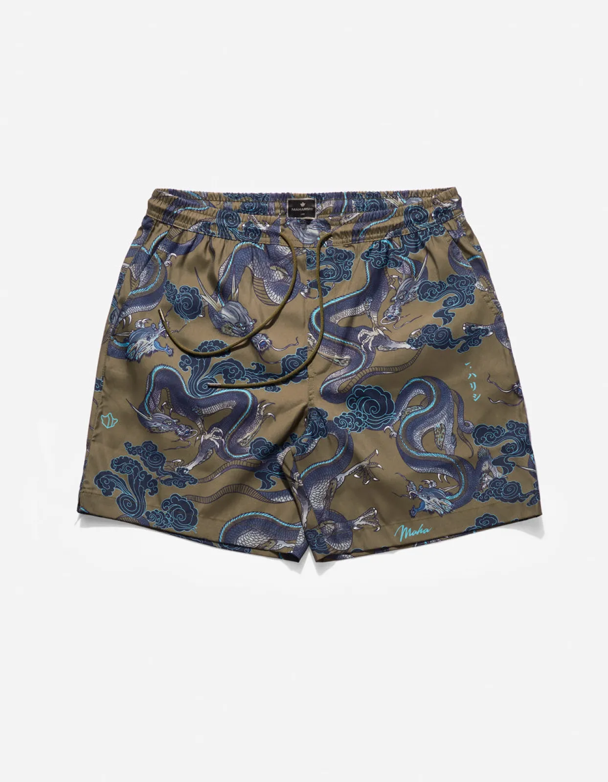 Men Maharishi 1023 Thai Cloud Dragon Swim Shorts