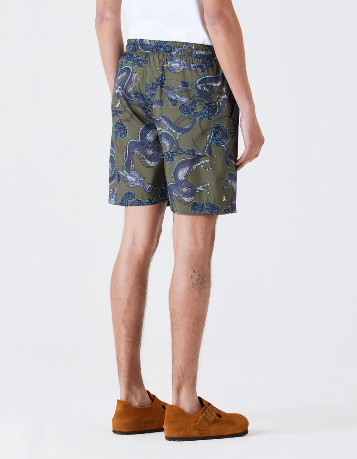 Men Maharishi 1023 Thai Cloud Dragon Swim Shorts