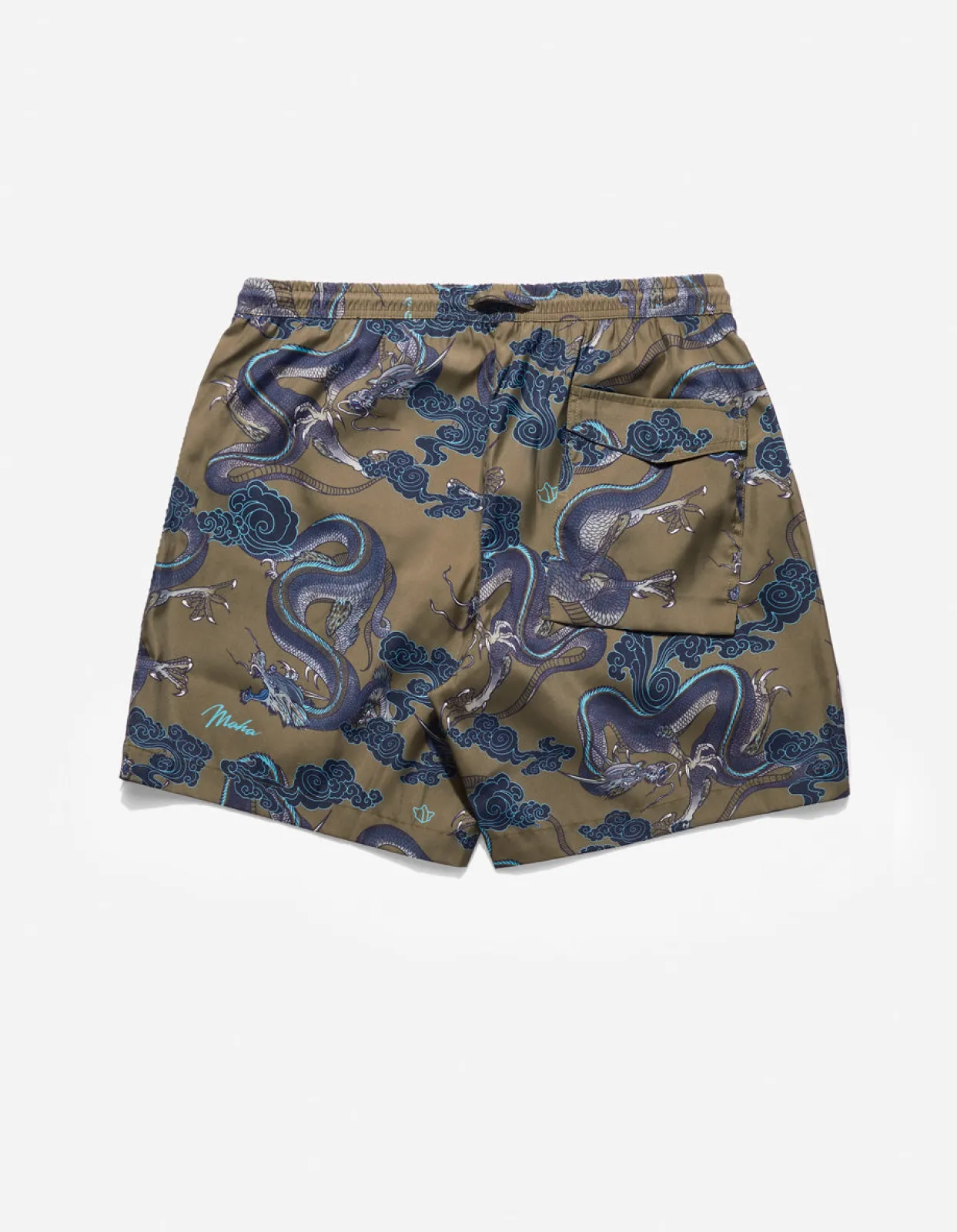 Men Maharishi 1023 Thai Cloud Dragon Swim Shorts