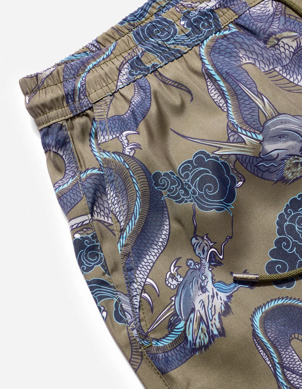 Men Maharishi 1023 Thai Cloud Dragon Swim Shorts