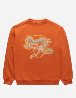 Men Maharishi 4216 Thai Dragon Embroidered Crew Sweat