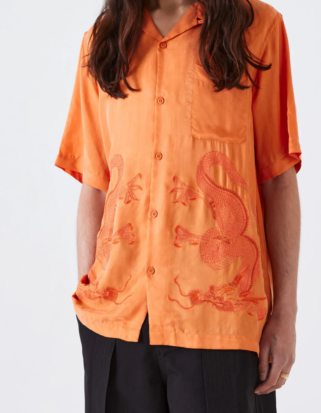 Men Maharishi 4303 Thai Dragon Summer Shirt