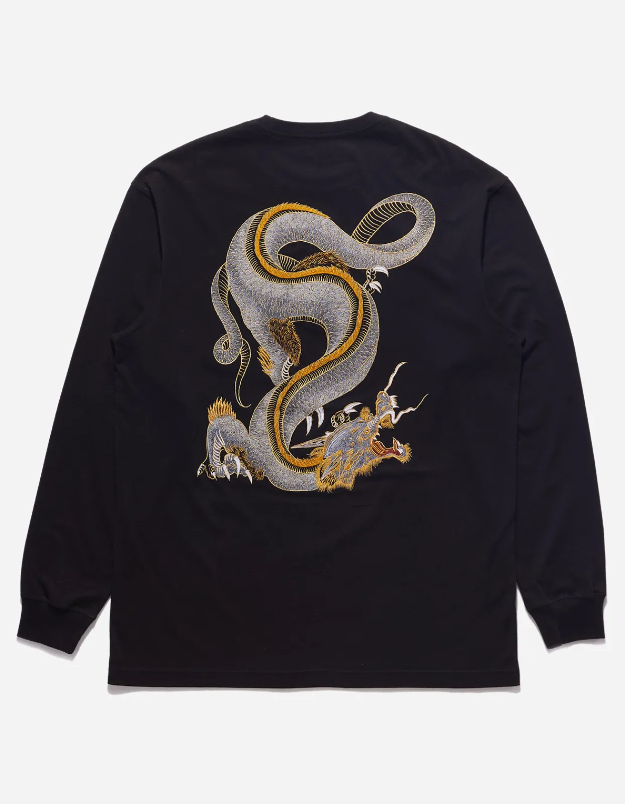 Men Maharishi 4214 Thai Dragon Tour L/S T-Shirt