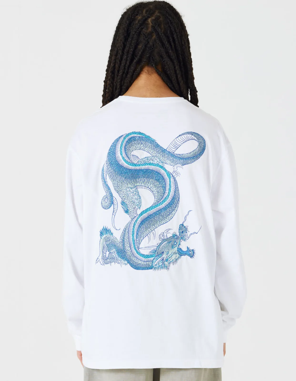 Men Maharishi 4214 Thai Dragon Tour L/S T-Shirt