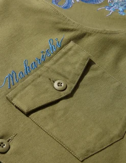Men Maharishi 4213 Thai Dragon Utility Shirt