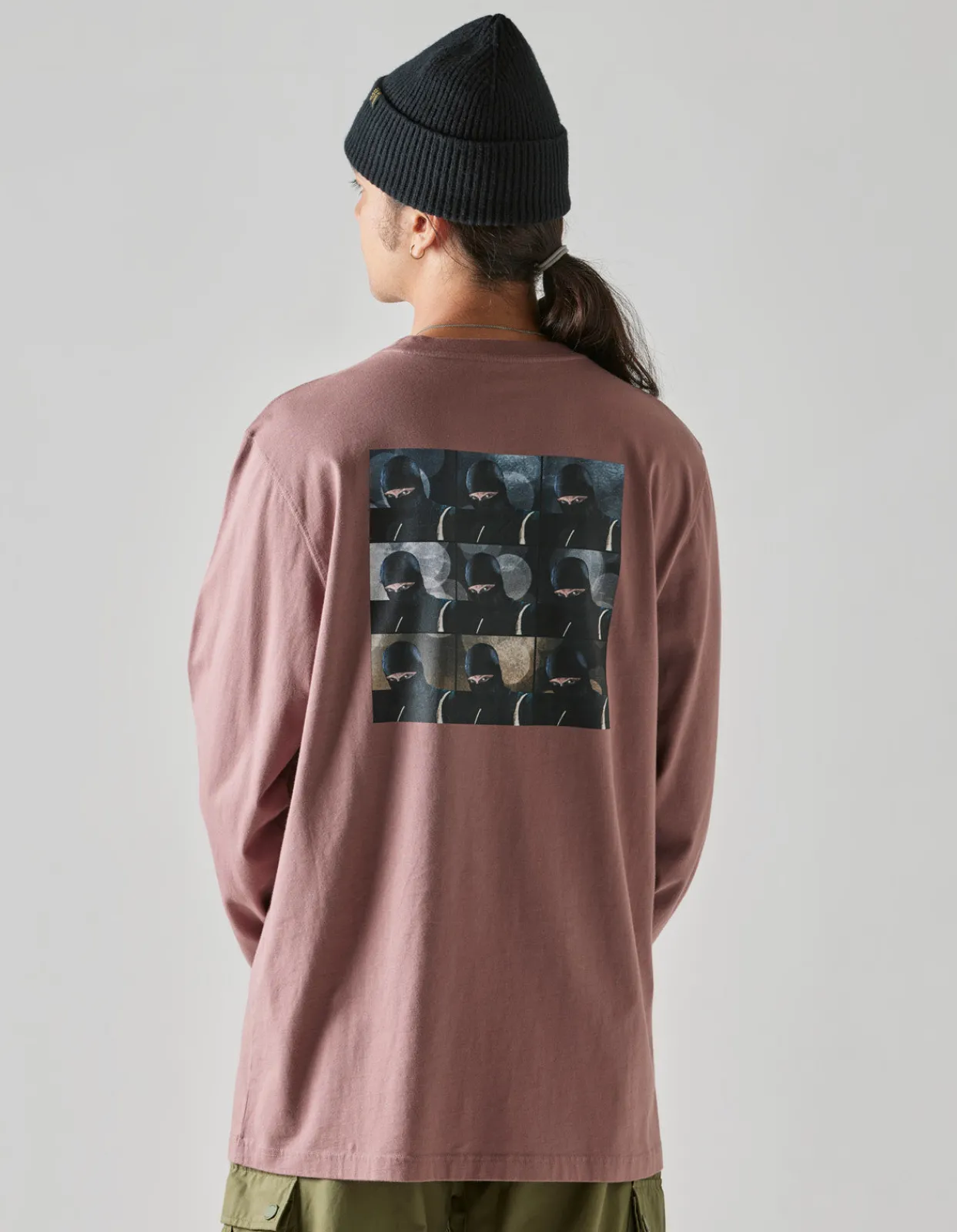 Men Maharishi 1106 The Jaguar Mask L/S T-Shirt