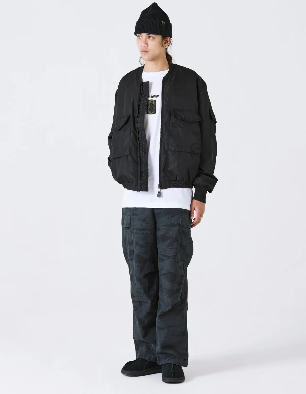 Men Maharishi 4291 Tigerstripe Loose Cargo Pants