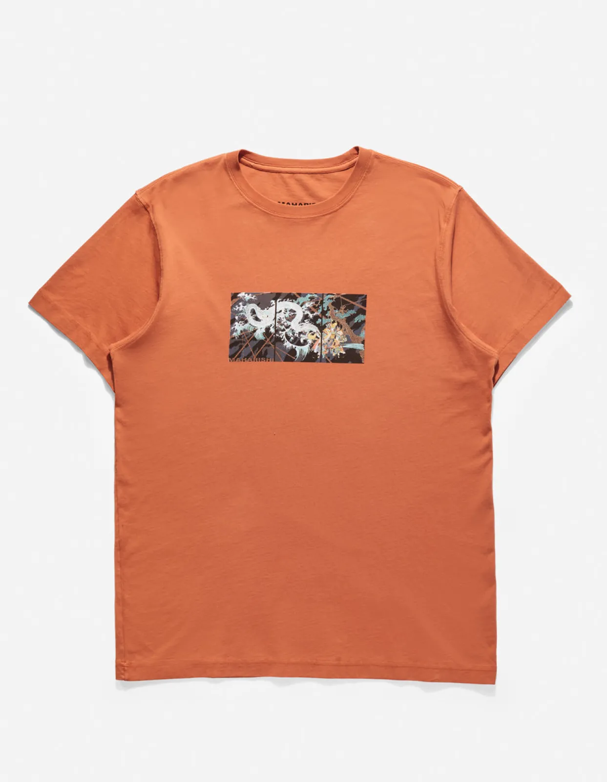 Men Maharishi 1011 Triptych Water Dragon T-Shirt