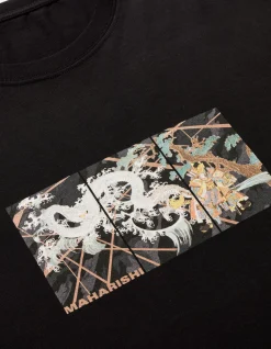 Men Maharishi 1011 Triptych Water Dragon T-Shirt
