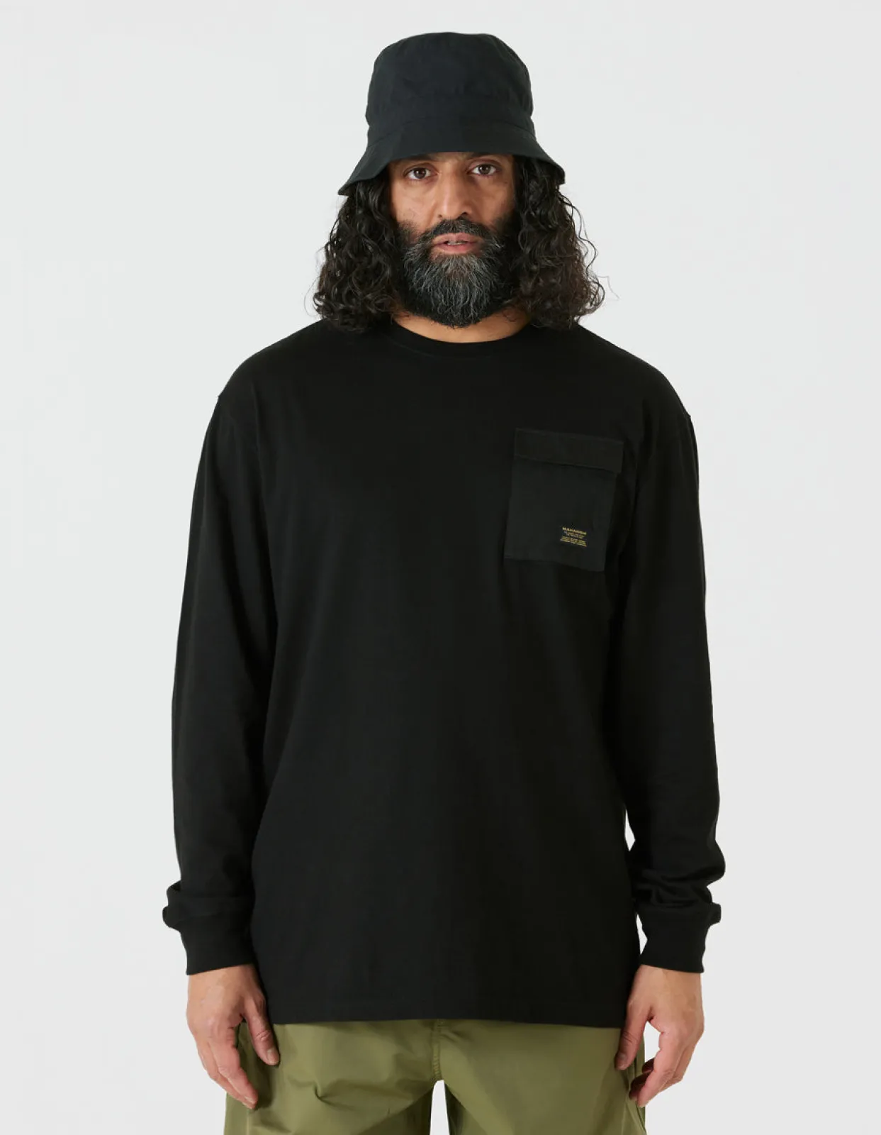 Men Maharishi 4231 Utility Pocket L/S T-Shirt