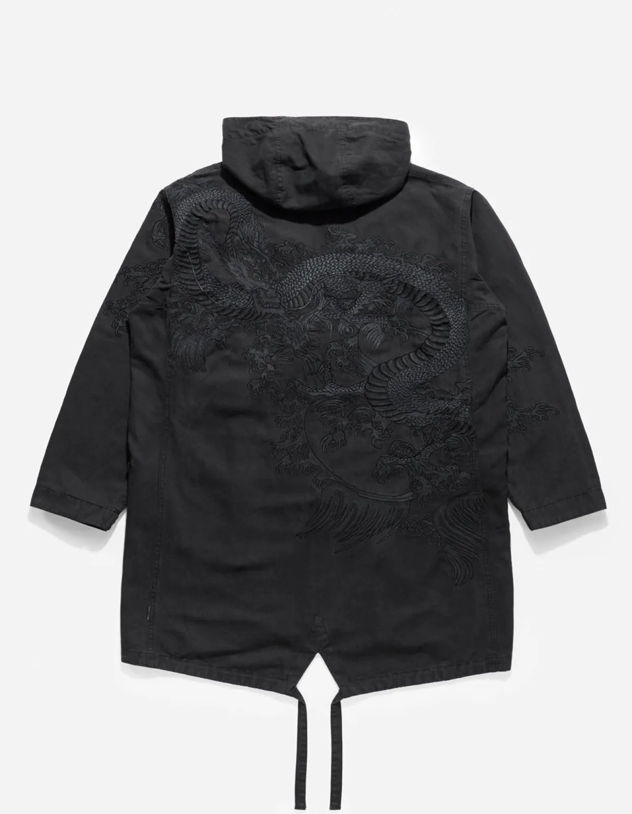 Men Maharishi 4240 Water Dragon Embroidered Kimono Parka
