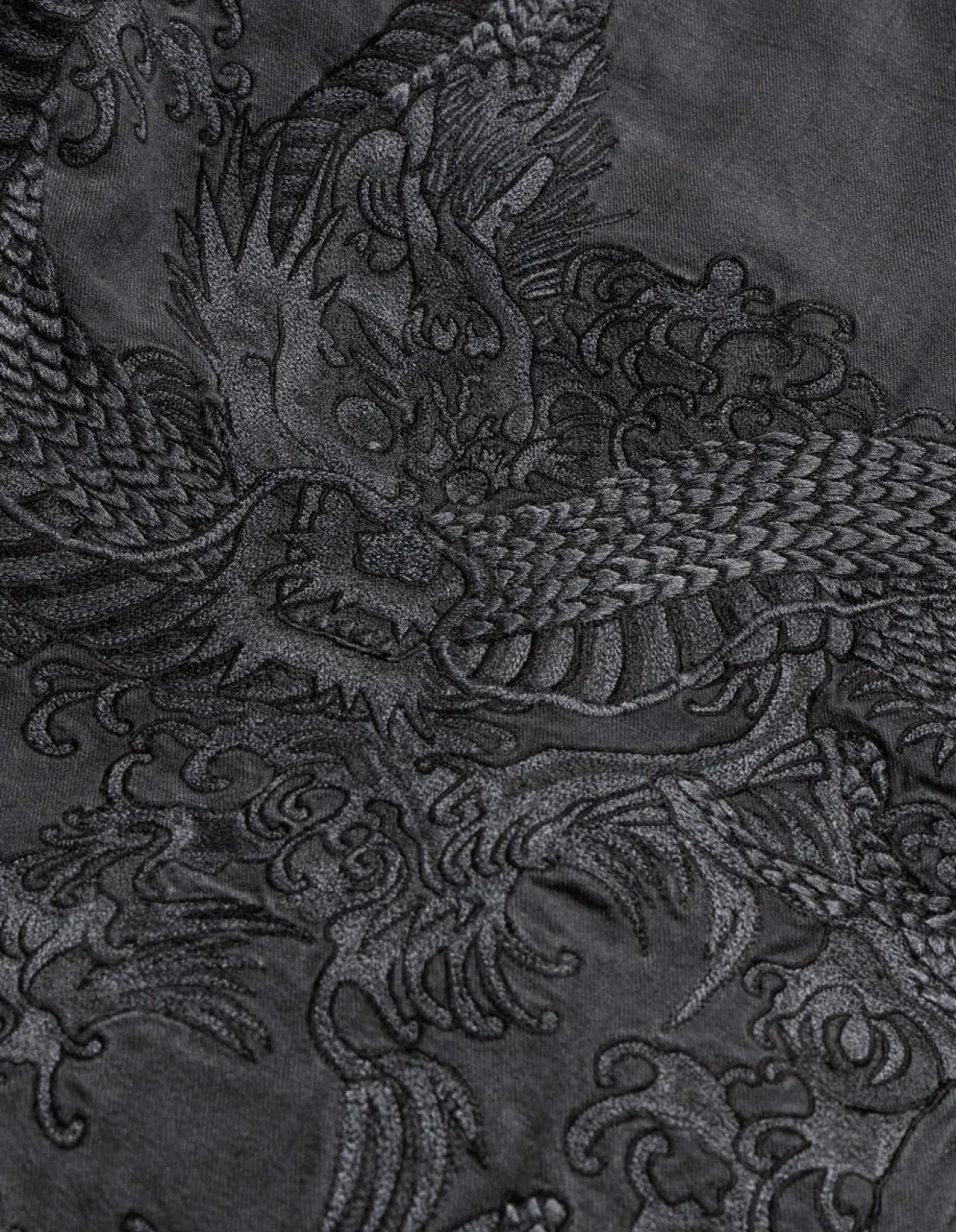 Men Maharishi 4240 Water Dragon Embroidered Kimono Parka
