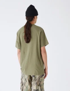Men Maharishi 4243 Water Dragon Embroidered T-Shirt
