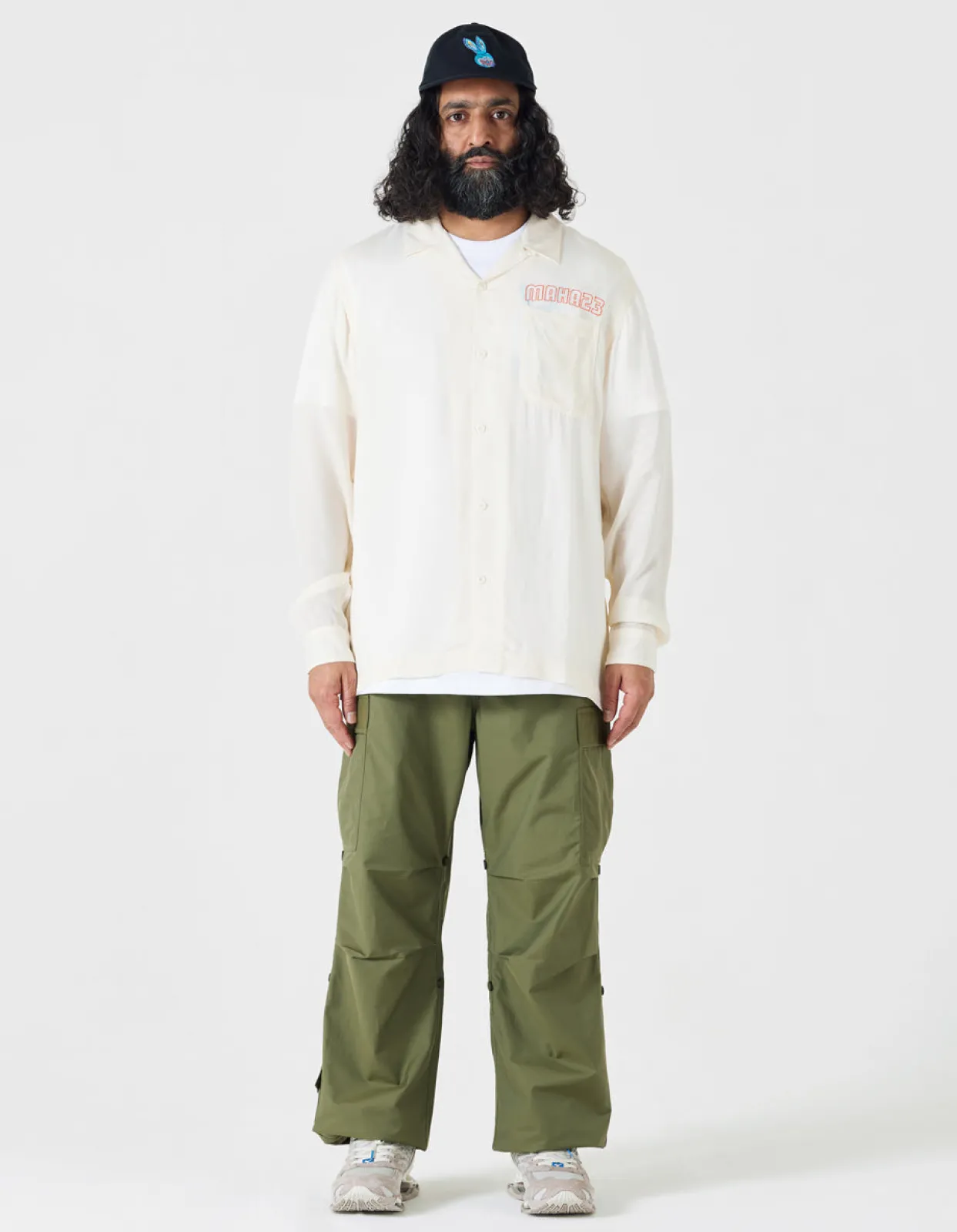 Men Maharishi 4209 Year Of The Rabbit Embroidered Shirt