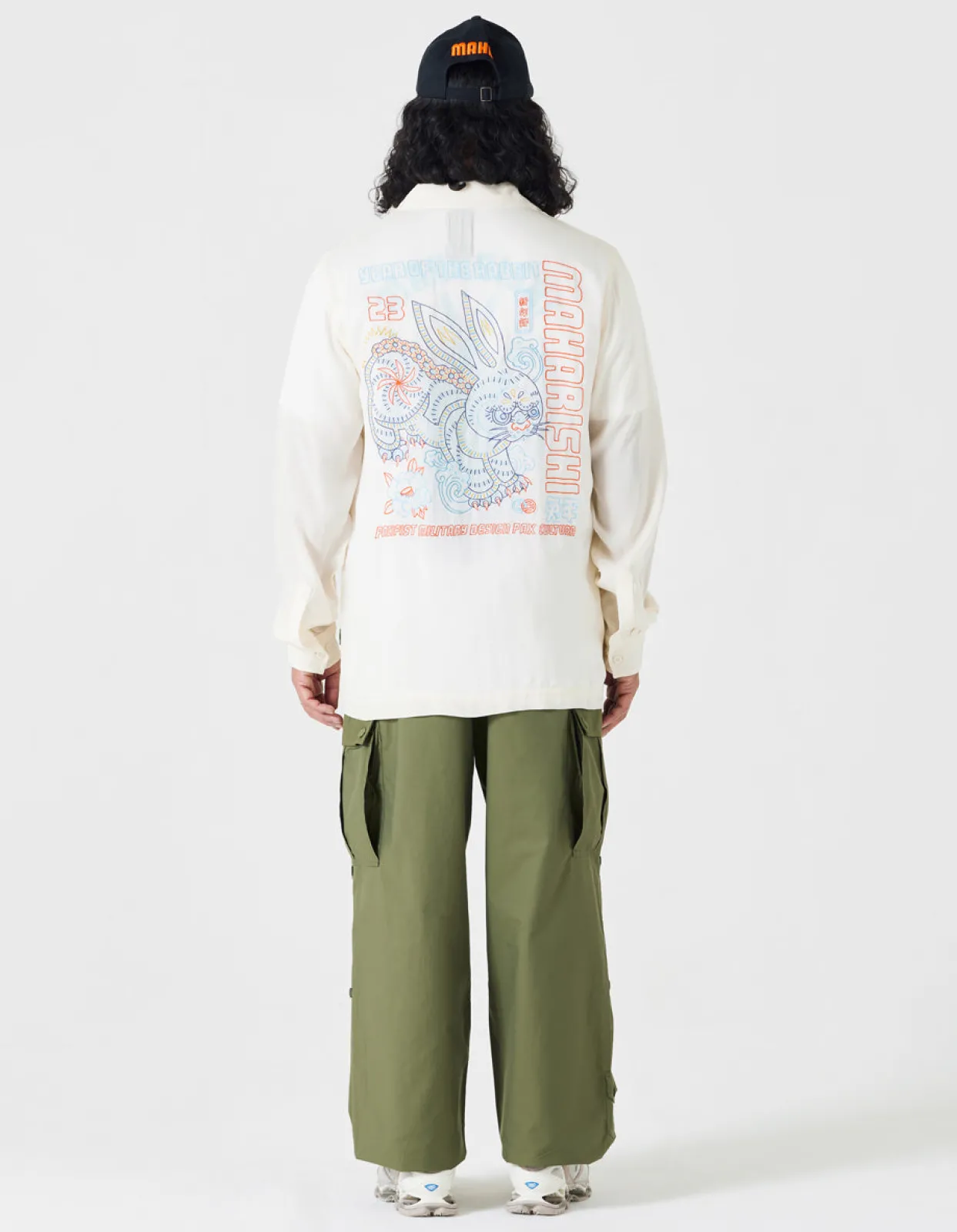 Men Maharishi 4209 Year Of The Rabbit Embroidered Shirt