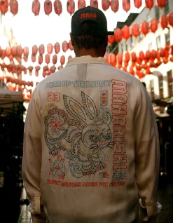 Men Maharishi 4209 Year Of The Rabbit Embroidered Shirt
