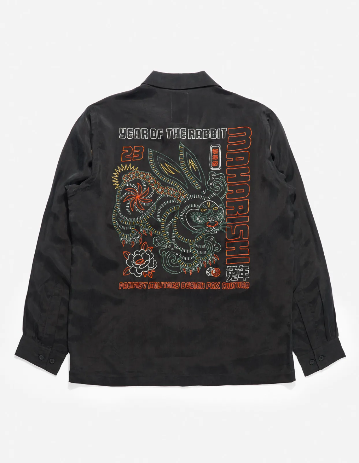 Men Maharishi 4209 Year Of The Rabbit Embroidered Shirt