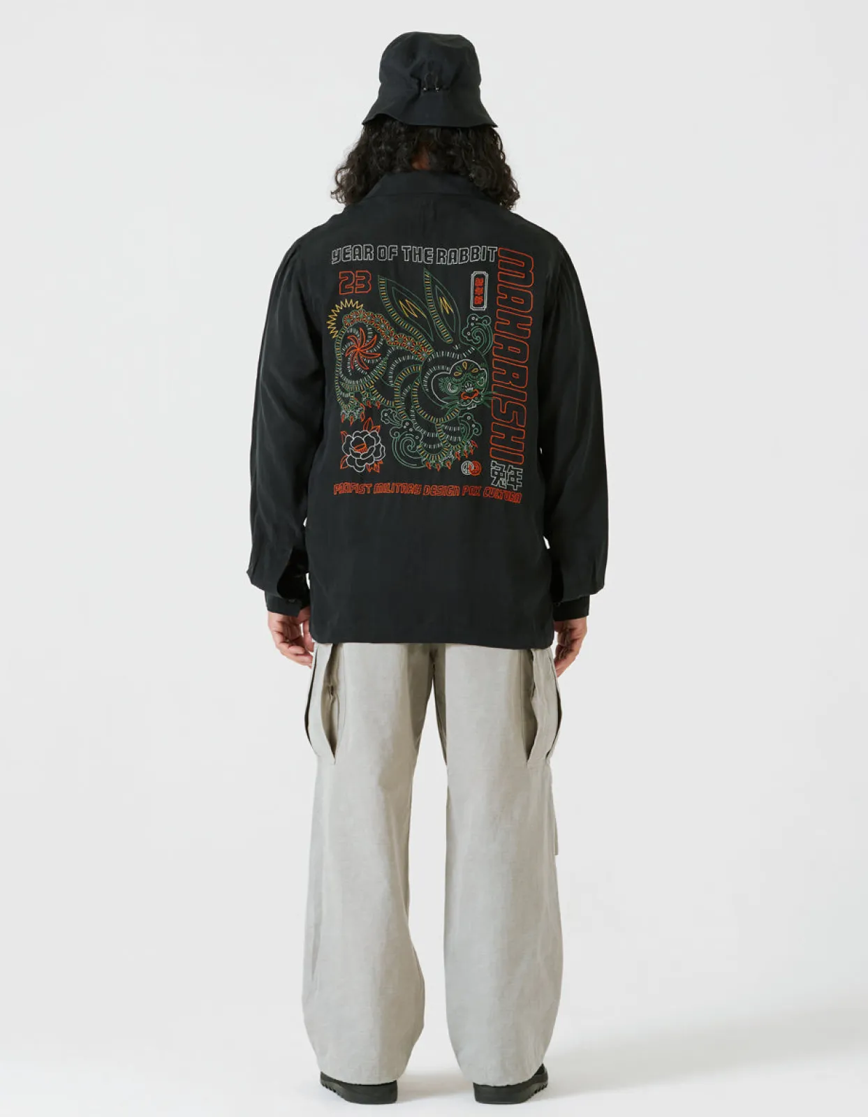 Men Maharishi 4209 Year Of The Rabbit Embroidered Shirt