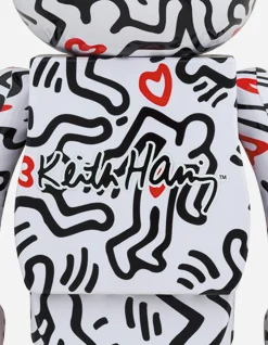 Men Maharishi Medicom BeaRbrick Keith Haring #8 1000%