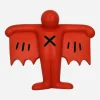 Men Maharishi Medicom Keith Haring Flying Devil Statue Original Version
