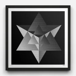 Men Maharishi Myoshka Merkaba Monochrome Print