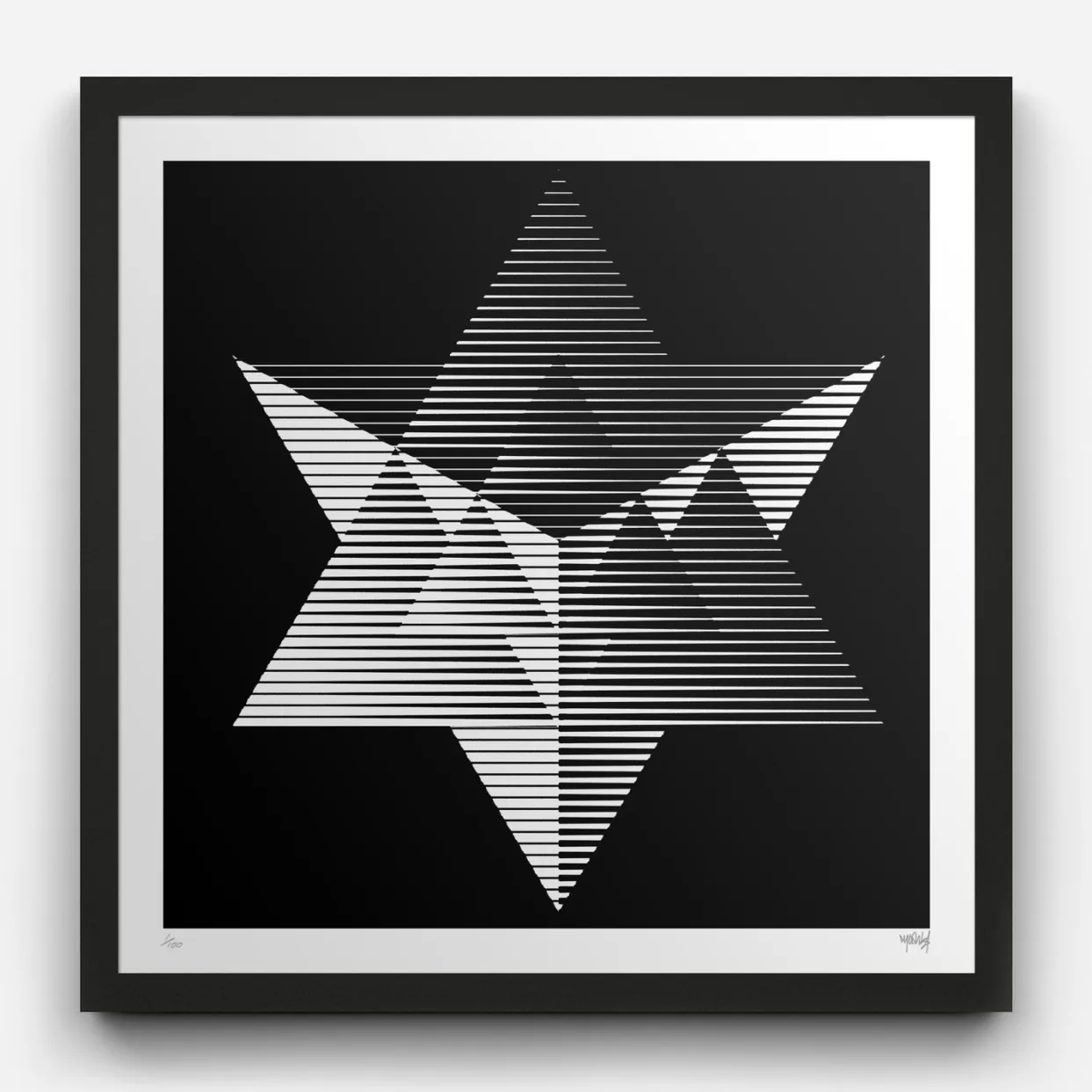 Men Maharishi Myoshka Merkaba Monochrome Print
